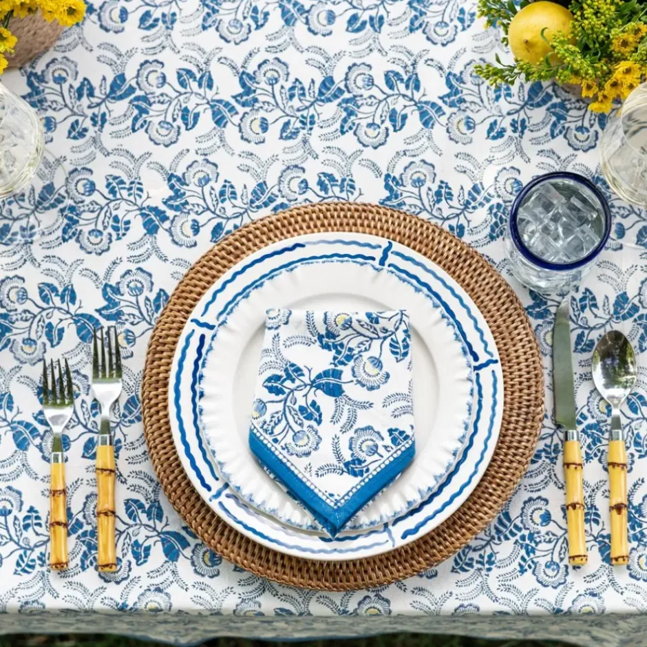Pomegranate Inc Gardenia Vine Azure Napkin | Set of 4^ Napkins