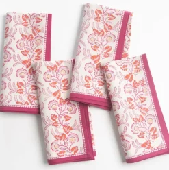 Pomegranate Inc Gardenia Vine Berry Napkin | Set of 4^ Napkins