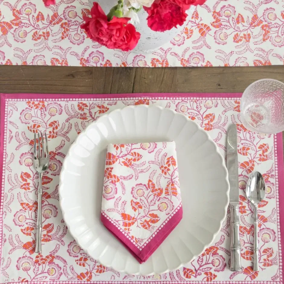 Pomegranate Inc Gardenia Vine Berry Placemat | Set of 4^ Printed Placemats