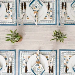 Pomegranate Inc Gaya Teal & Marigold Placemat | Set of 4^ Printed Placemats