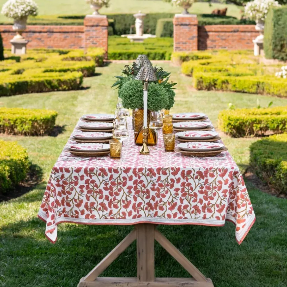 Pomegranate Inc Ginkgo Coral Tablecloth^ Tablecloths