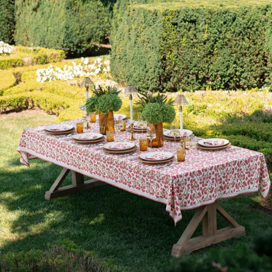 Pomegranate Inc Ginkgo Coral Tablecloth^ Tablecloths