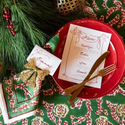 Pomegranate Inc Gold Bow Beaded Napkin Ring | Set of 4^ Napkin Rings