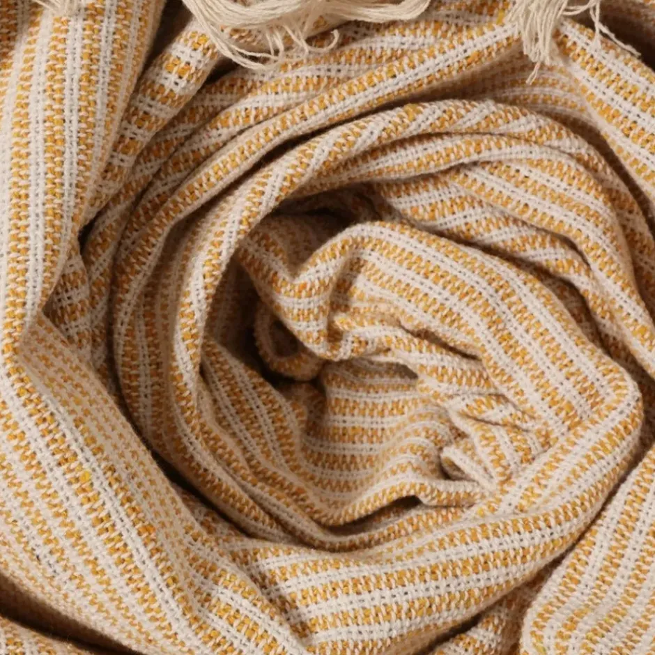 Pomegranate Inc Golden Rod Woven Throw^ Quilts, Pillows & Throws