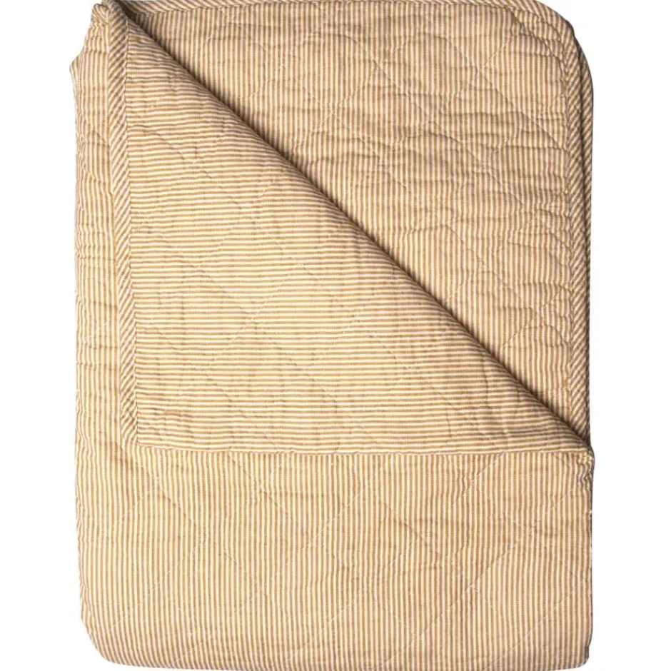 Pomegranate Inc Golden Wheat Stripe Quilt^ Quilts, Pillows & Throws