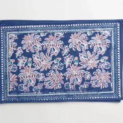 Pomegranate Inc Grecian Palm Blue & Orchid Placemat | Set of 4^ Printed Placemats