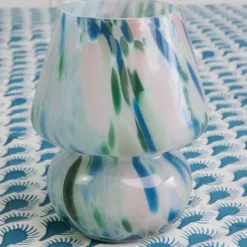 Pomegranate Inc Green & Blue Joyful Lamp^ Candle Holders, Vases & Lamps