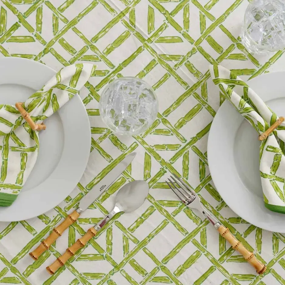 Pomegranate Inc Green Bamboo Napkin | Set of 4^ Napkins