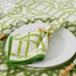 Pomegranate Inc Green Bamboo Napkin | Set of 4^ Napkins