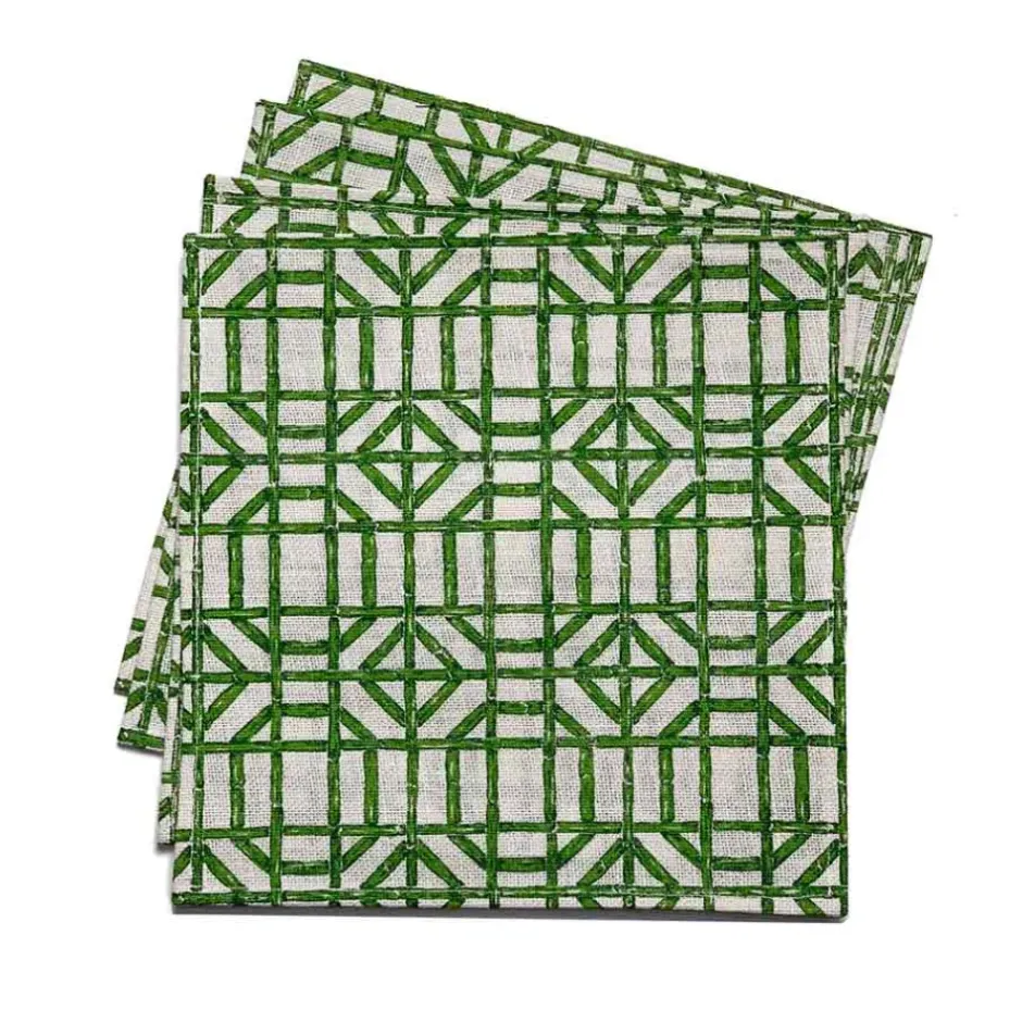 Pomegranate Inc Green bamboo placemat^ Woven Placemats