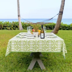 Pomegranate Inc Green Bamboo Tablecloth^ Tablecloths