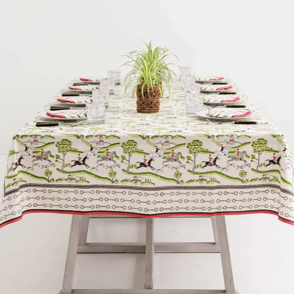 Pomegranate Inc Hunt Scene Tablecloth^ Tablecloths
