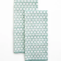 Pomegranate Inc India Hicks Cuban Cross Palladian Blue Tea Towels^ Tea Towels