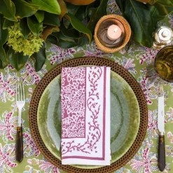 Pomegranate Inc India Hicks Home Antique Brown Rattan Charger | Set of 4^ Rattan, Wicker & Bamboo|Woven Placemats