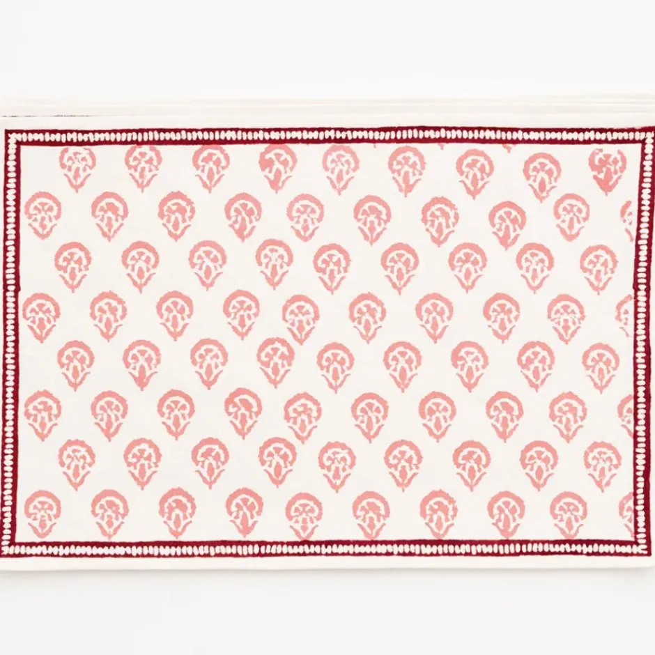 Pomegranate Inc India Hicks Home Carnation Blush Placemat | Set of 4^ Printed Placemats