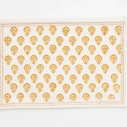 Pomegranate Inc India Hicks Home Carnation Golden Placemat | Set of 4^ Printed Placemats