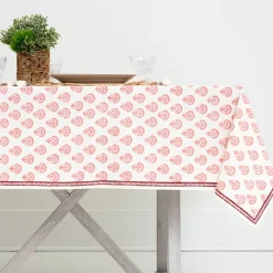 Pomegranate Inc India Hicks Home Carnation Blush Tablecloth^ Tablecloths