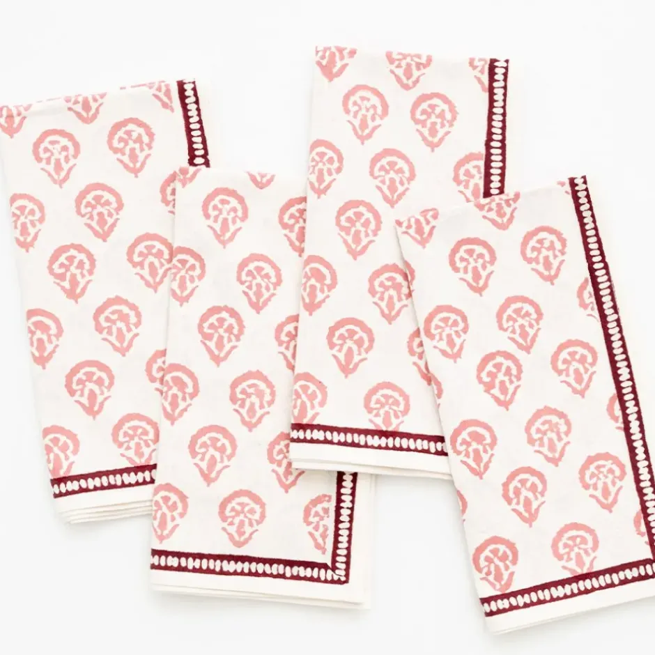 Pomegranate Inc India Hicks Home Carnation Blush Napkin | Set of 4^ Napkins