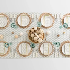 Pomegranate Inc India Hicks Home Carnation Seafoam Tablecloth^ Tablecloths