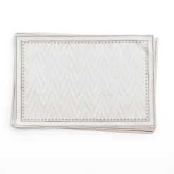 Pomegranate Inc India Hicks Home Chevron Placemats | Set of 4^ Printed Placemats