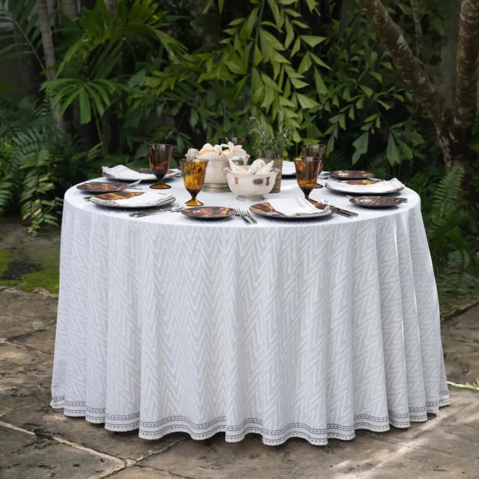 Pomegranate Inc India Hicks Home Chevron Tablecloth^ Tablecloths