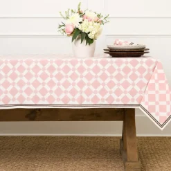 Pomegranate Inc India Hicks Home Latticework Blush Tablecloth^ Tablecloths