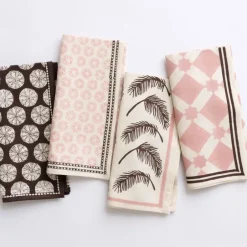 Pomegranate Inc India Hicks Home Love Story Mixed Napkin | Set of 4^ Napkins