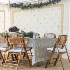 Pomegranate Inc India Hicks Home Medals & Mustaches Tablecloth^ Tablecloths