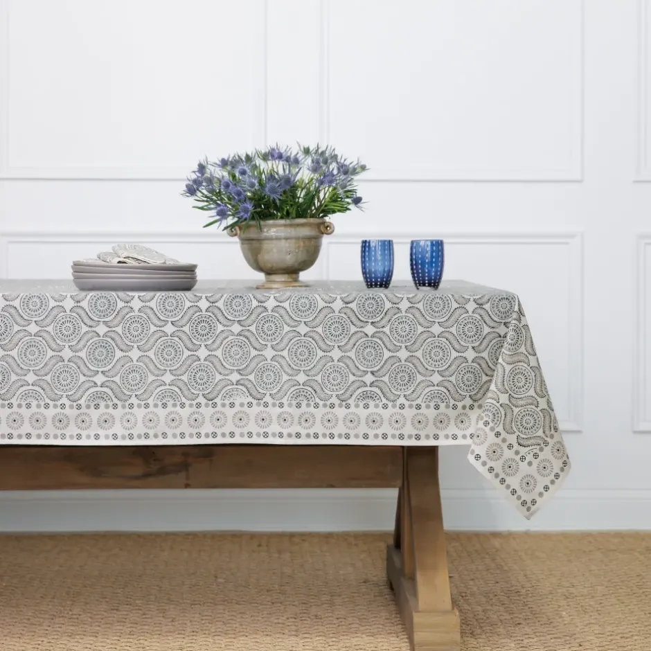 Pomegranate Inc India Hicks Home Medals & Mustaches Tablecloth^ Tablecloths