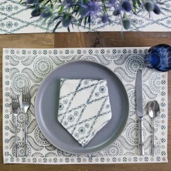 Pomegranate Inc India Hicks Home Medals & Mustaches Placemats | Set of 4^ Printed Placemats