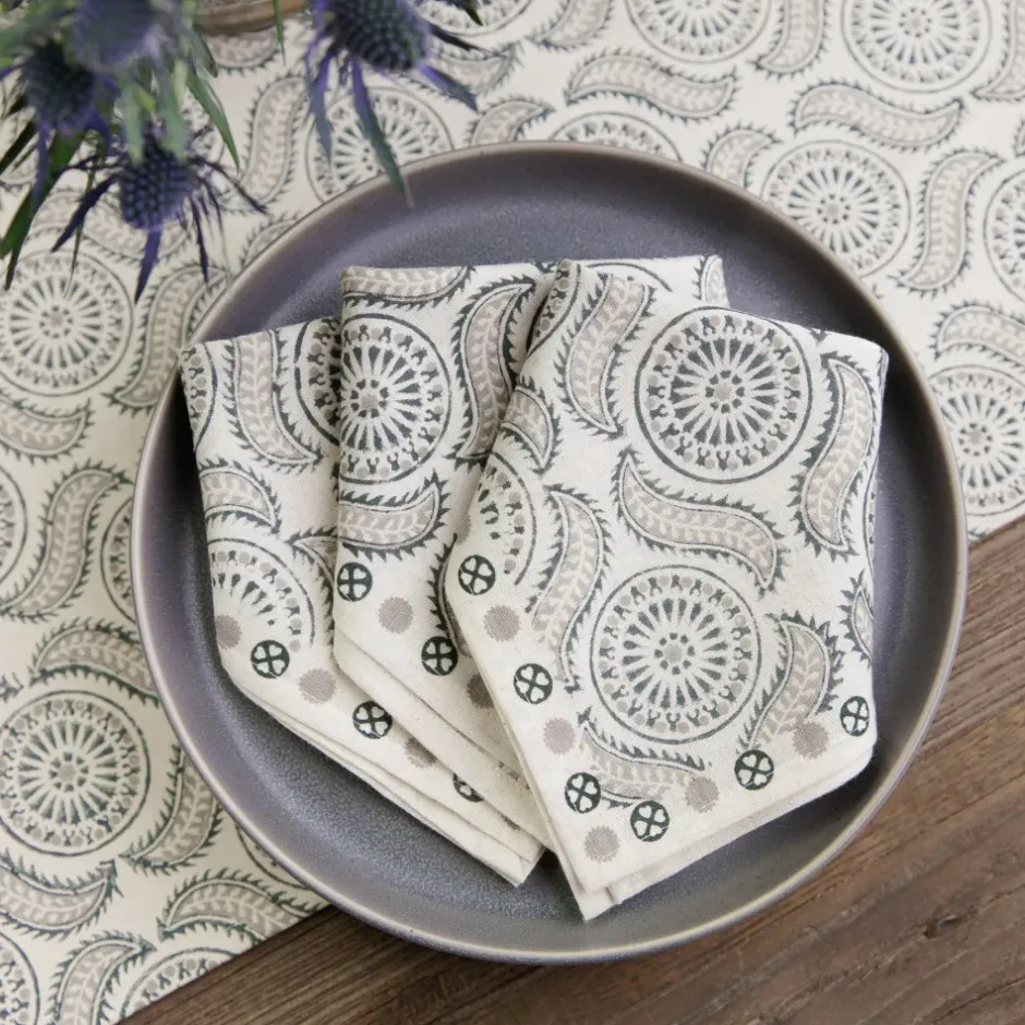 Pomegranate Inc India Hicks Home Medals & Mustaches Napkins | Set of 4^ Napkins