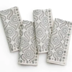 Pomegranate Inc India Hicks Home Medals & Mustaches Napkins | Set of 4^ Napkins