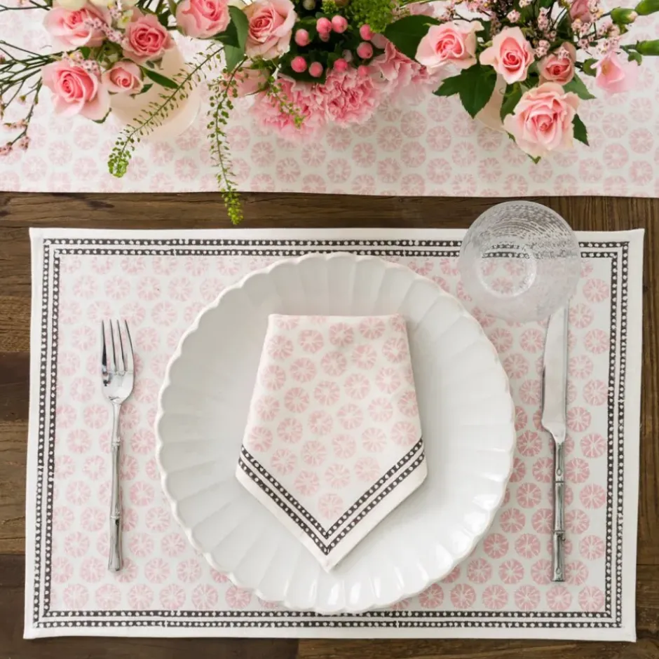 Pomegranate Inc India Hicks Home Mini Sea Biscuit Blush Placemats^ Printed Placemats