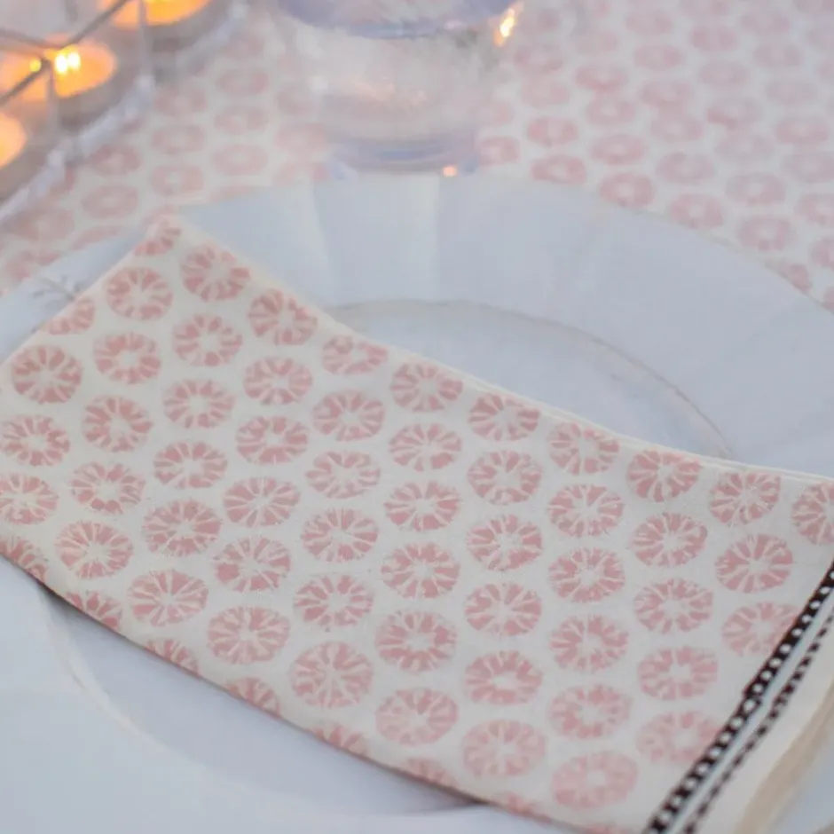 Pomegranate Inc India Hicks Home Mini Sea Biscuit Blush Napkins^ Napkins