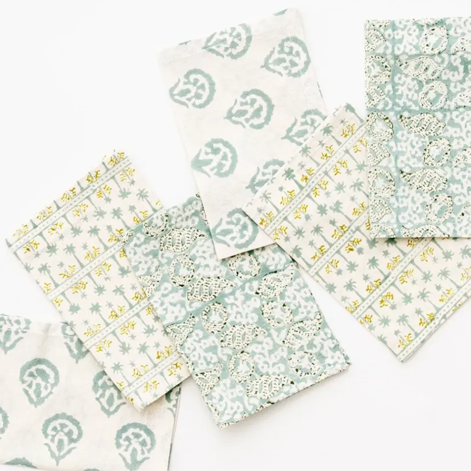Pomegranate Inc India Hicks Home Multi Seafoam Cocktail Napkins^ Cocktail Napkins