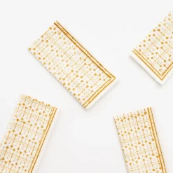 Pomegranate Inc India Hicks Home Palm Avenue Golden Napkin | Set of 4^ Napkins