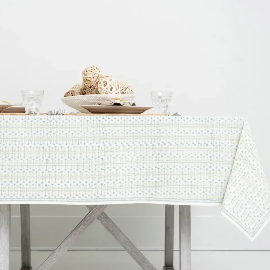 Pomegranate Inc India Hicks Home Palm Avenue Seafoam Tablecloth^ Tablecloths