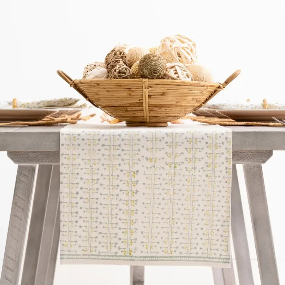 Pomegranate Inc India Hicks Home Palm Avenue Seafoam Table Runner^ Table Runners