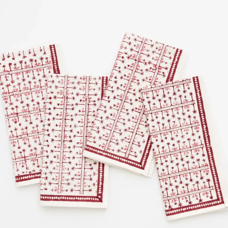 Pomegranate Inc India Hicks Home Palm Avenue Blush Napkin | Set of 4^ Napkins