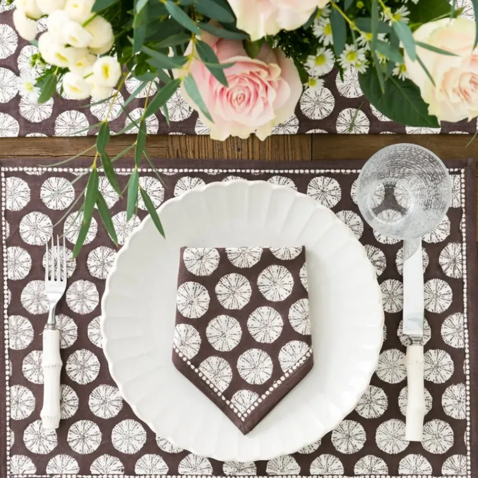Pomegranate Inc India Hicks Home Sea Biscuit Chocolate Placemats^ Printed Placemats