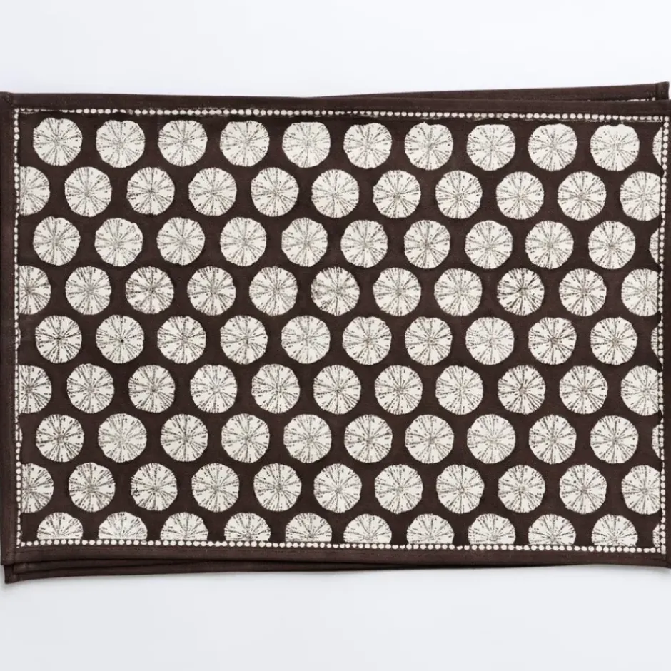 Pomegranate Inc India Hicks Home Sea Biscuit Chocolate Placemats^ Printed Placemats