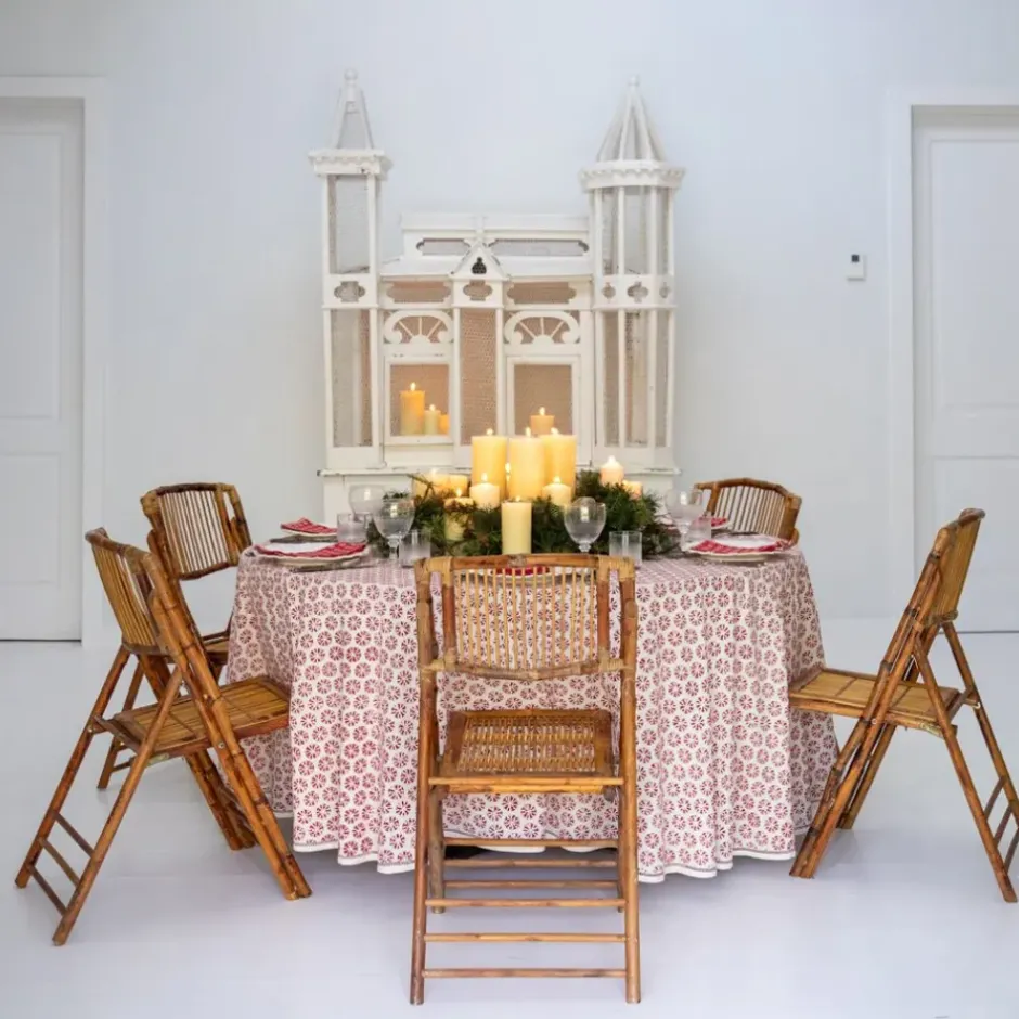 Pomegranate Inc India Hicks Home Sea Biscuit Red Tablecloth^ Tablecloths