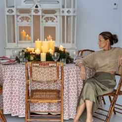 Pomegranate Inc India Hicks Home Sea Biscuit Red Tablecloth^ Tablecloths