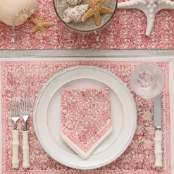 Pomegranate Inc India Hicks Home Seashell Blush Placemat | Set of 4^ Printed Placemats
