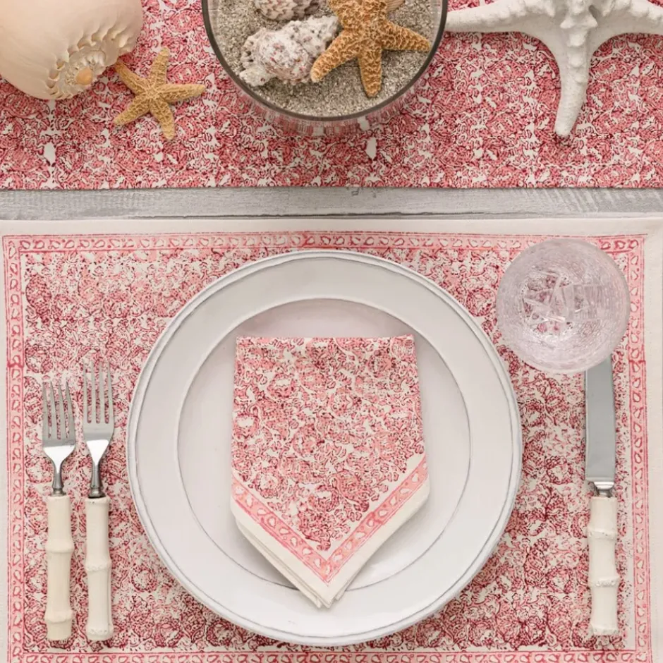 Pomegranate Inc India Hicks Home Seashell Blush Placemat | Set of 4^ Printed Placemats