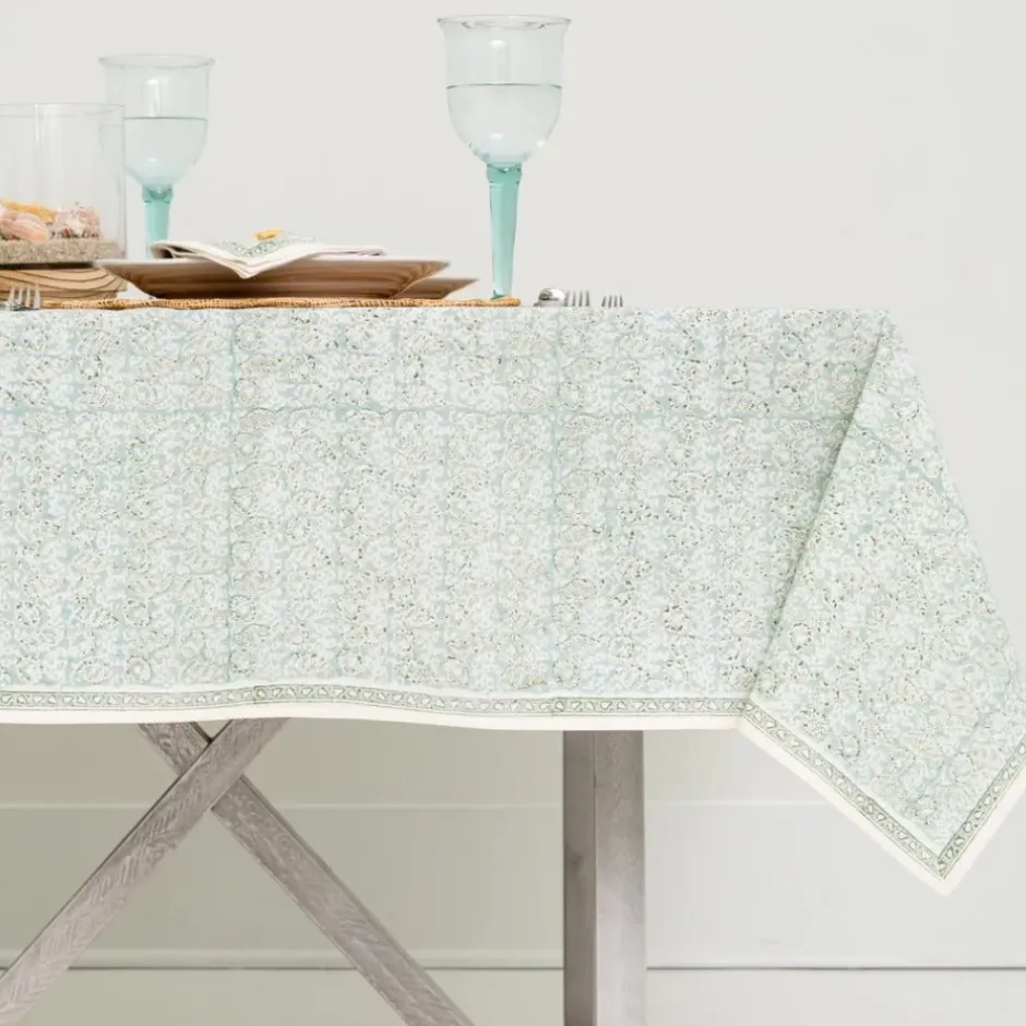 Pomegranate Inc India Hicks Home Seashell Seafoam Tablecloth^ Tablecloths