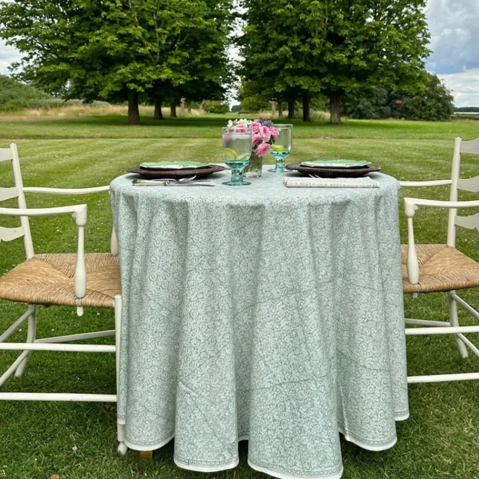 Pomegranate Inc India Hicks Home Seashell Seafoam Tablecloth^ Tablecloths