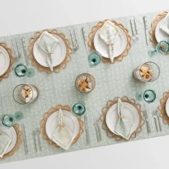 Pomegranate Inc India Hicks Home Seashell Seafoam Tablecloth^ Tablecloths