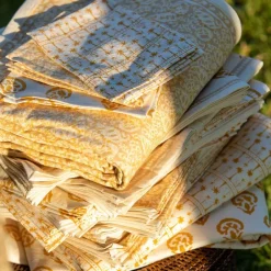 Pomegranate Inc India Hicks Home Seashell Golden Tablecloth^ Tablecloths