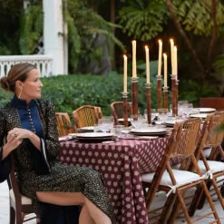 Pomegranate Inc India Hicks Home Sparks Oxblood Tablecloth^ Tablecloths